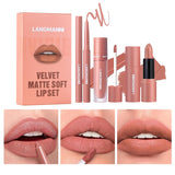 Six-color Lip Set Lip Liner Lipstick Liquid Lipstick Set