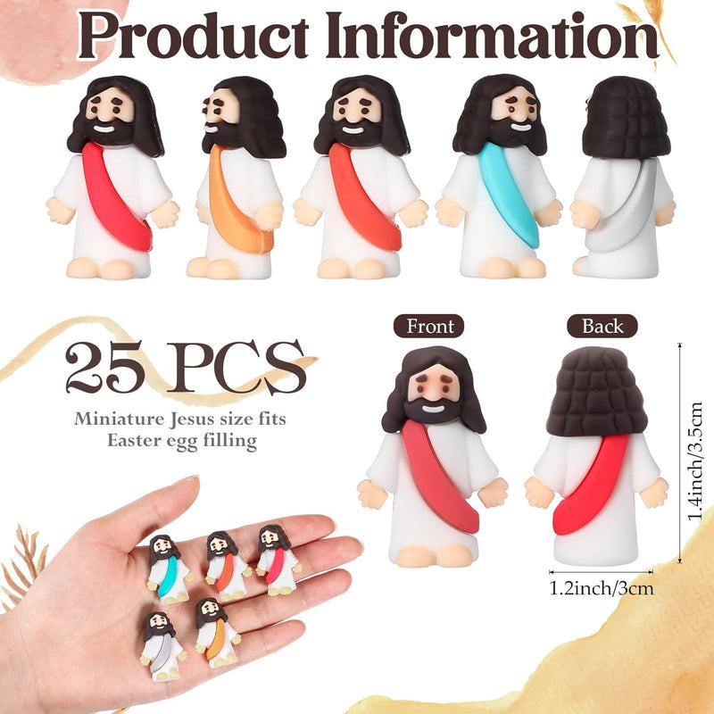 25Pcs Mini Jesus Figures Original Design