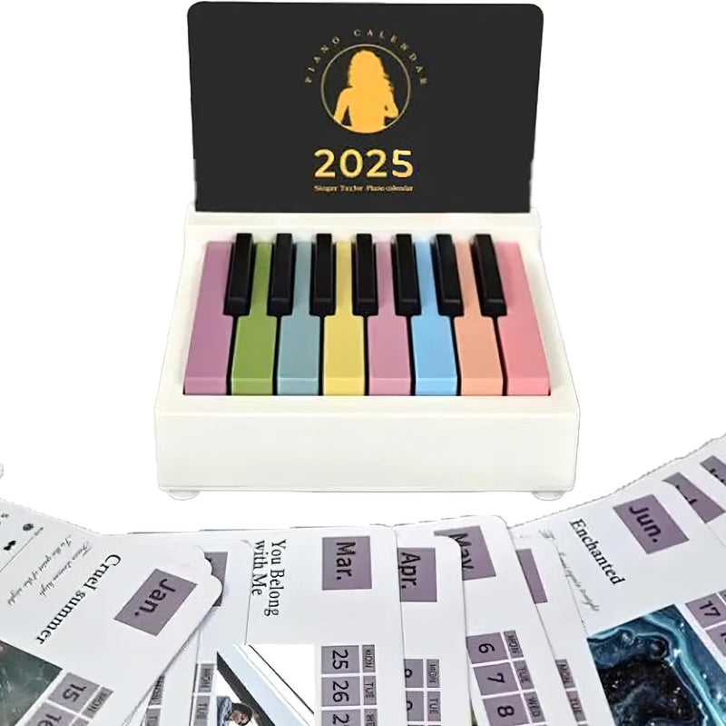 Swift Piano Calendar 2025 with Music Lyrics Mini Piano🎹