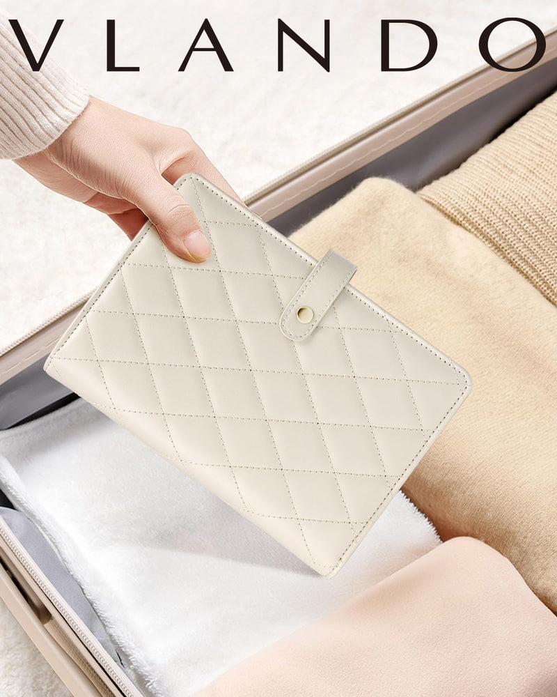 Luxury Leather Portable Jewelry Storage Book