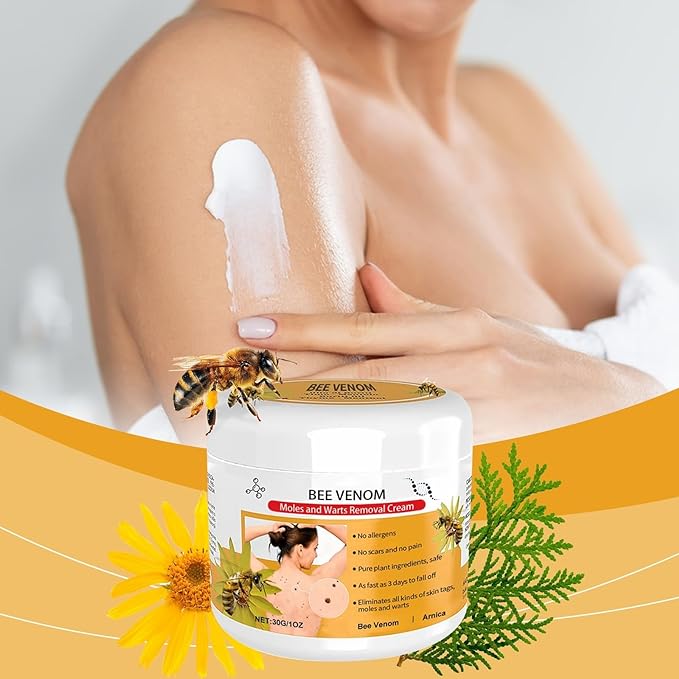 Bee Venom Mole and Wart Treatment Cream(👨‍⚕AAD RECOMMENDS)