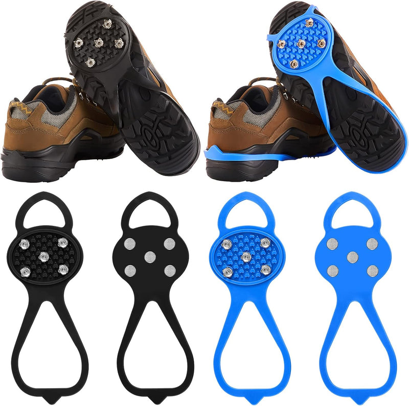 4 Pairs Universal Gripper Spikes Non Slip Shoe Grips