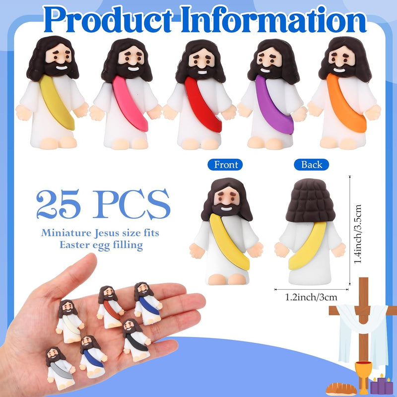 25Pcs Mini Jesus Figures Original Design