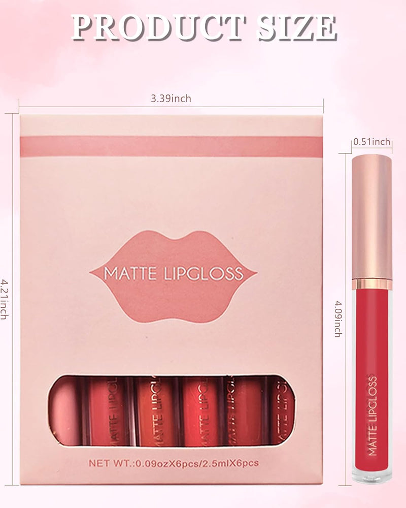 2024 New Nude Lipgloss Set Kaca Lip Set(5PCS)