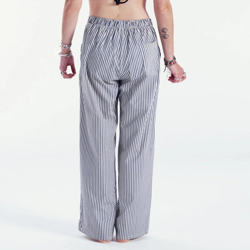 2024 Newest Women Cotton Striped Lounge Pants