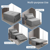 Ainfox Folding Sofa Bed, 4 in 1 Daybeds Ottoman Chair Lounge Couch for Guest Sleeper, Suitable for Modern Living Room, Bedroom, Twin Size