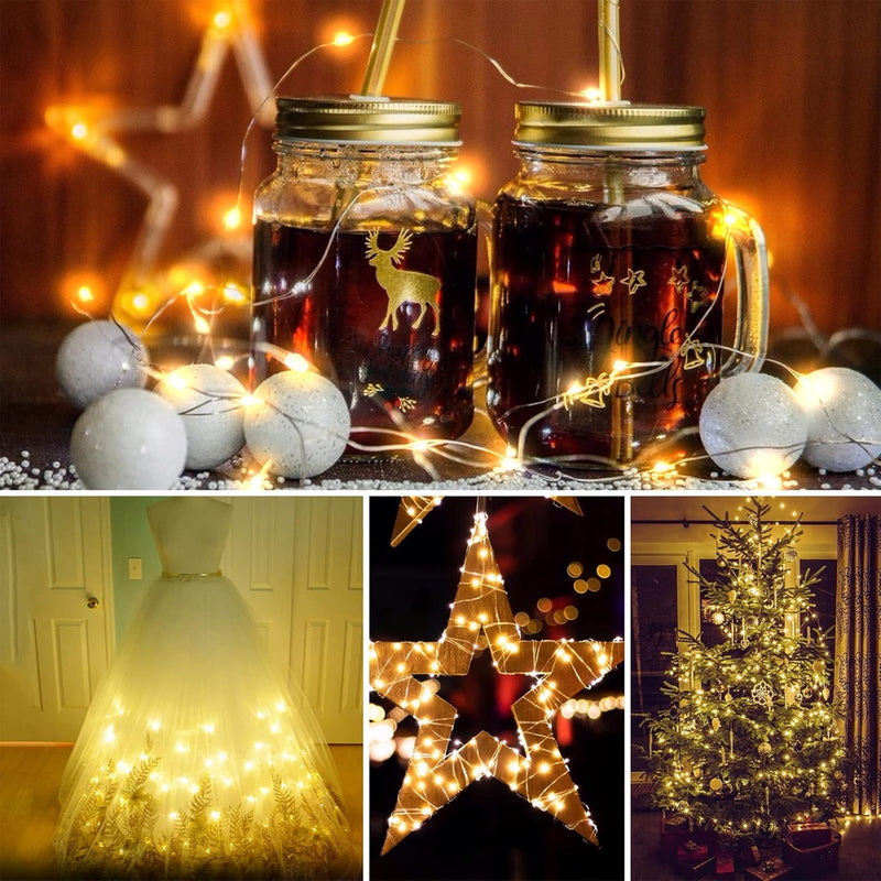 🌲Early Christmas Sale-49% Off✨8 Modes 100-600 Christmas LED Firefly Twinkle String Lights