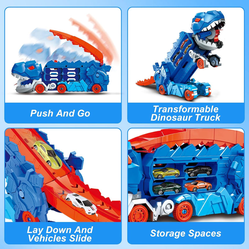 🔥49% OFF🔥Transport Dinosaur Truck with Foldable Sliding