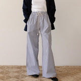 2024 Newest Women Cotton Striped Lounge Pants