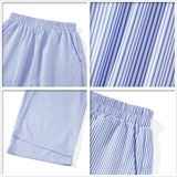 2024 Newest Women Cotton Striped Lounge Pants