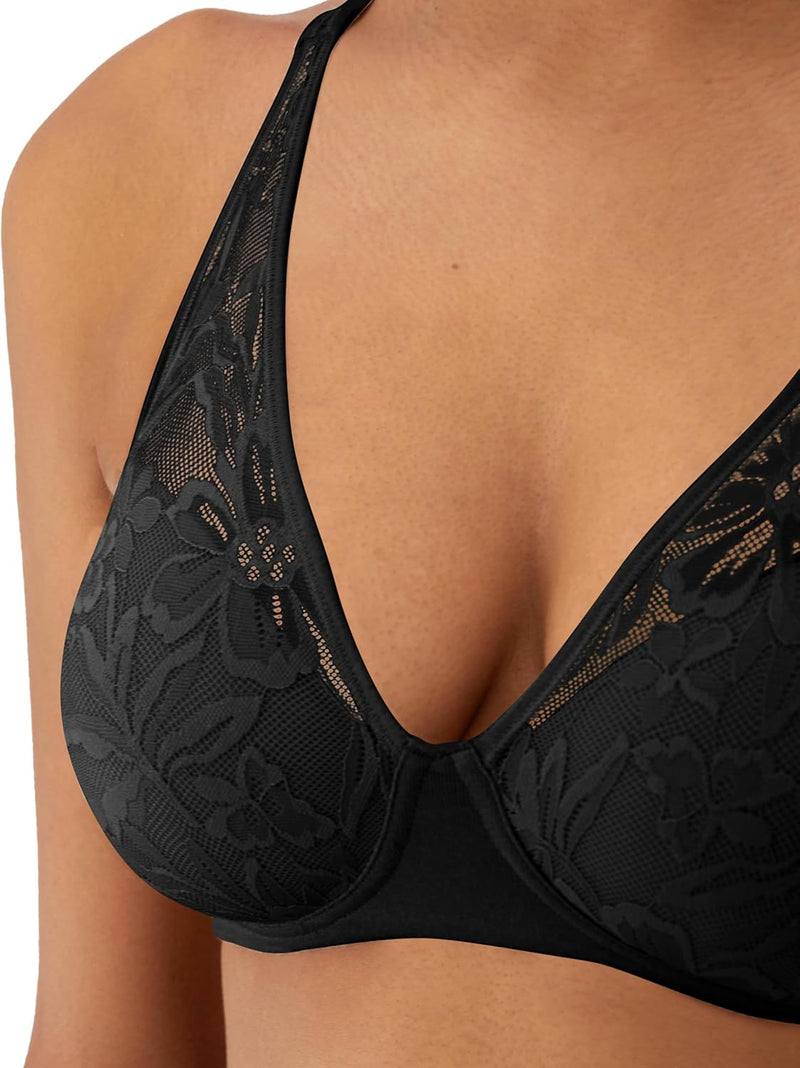 Bali Women's Breathe Modal T-Shirt Bra, Breathable Wireless Bra, Full-Coverage Convertible Bra