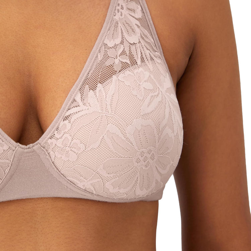 Bali Women's Breathe Modal T-Shirt Bra, Breathable Wireless Bra, Full-Coverage Convertible Bra