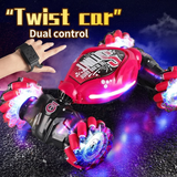 🔥New Twist Car 🔥All Terrains Monster Trucks for Boys Gesture RC Stunt Car 360° Flips for Age 4-12