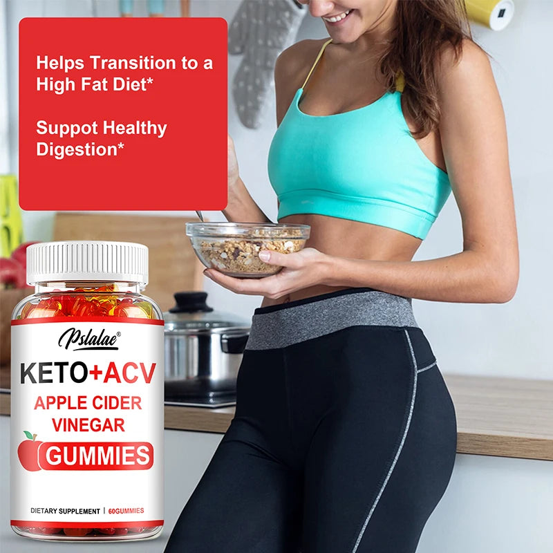 Keto & ACV Gummies - Fat Burning Weight Loss Metabolism Booster,