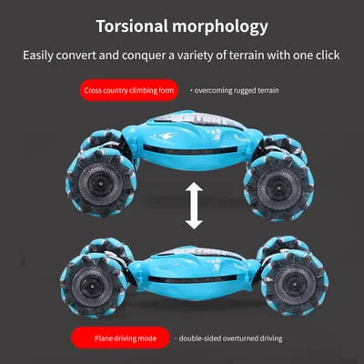 🔥New Twist Car 🔥All Terrains Monster Trucks for Boys Gesture RC Stunt Car 360° Flips for Age 4-12