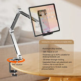 Aluminum Alloy Holder Stand Tablet Holder Phone Clip Holder Desktop Rotatable Cantilever Home Live for Ipad Pro Folding Bracket