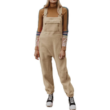 2024 New Women's Fleece Warm Overalls Loose Casual Jumpsuits (Buy 2 Free Shipping)