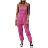 2024 New Women's Fleece Warm Overalls Loose Casual Jumpsuits (Buy 2 Free Shipping)