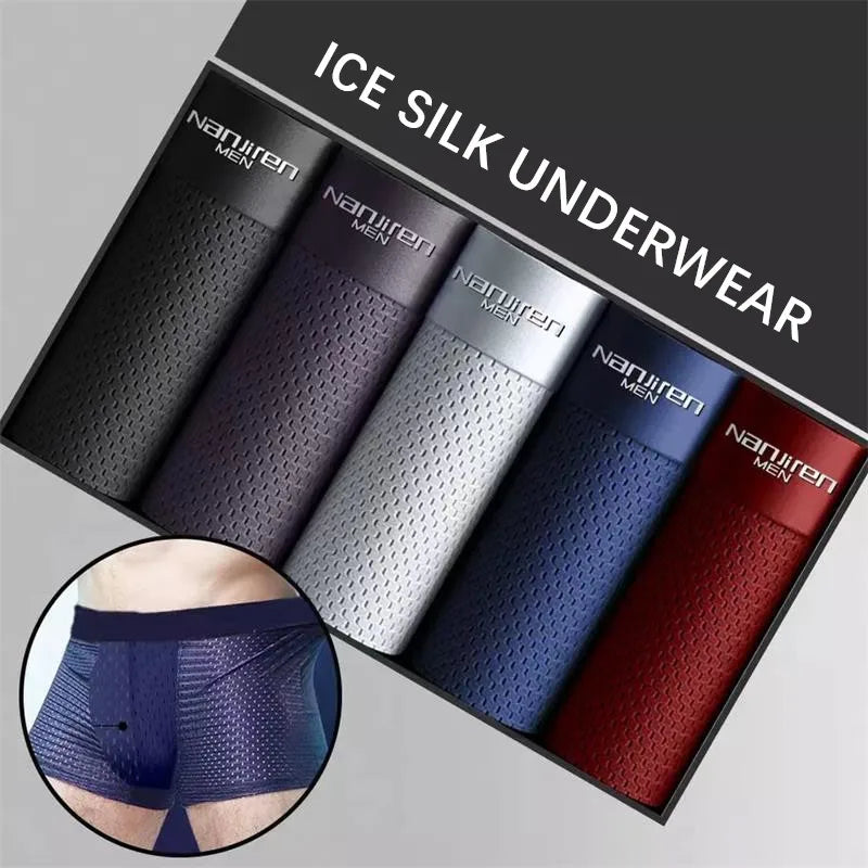 5 PCS ( BOX SET ) BAMBOO FIBRE BOXER SHORTS