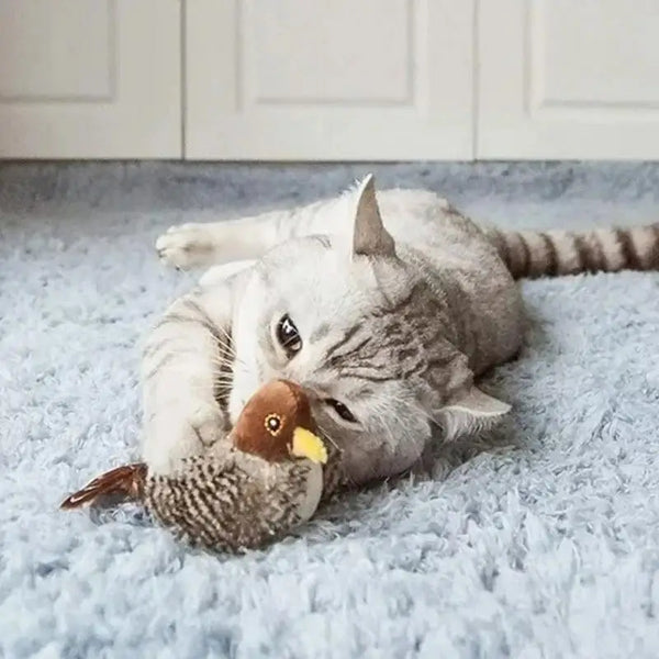 🔥Rechargeable Flapping Sparrow Cat Toy