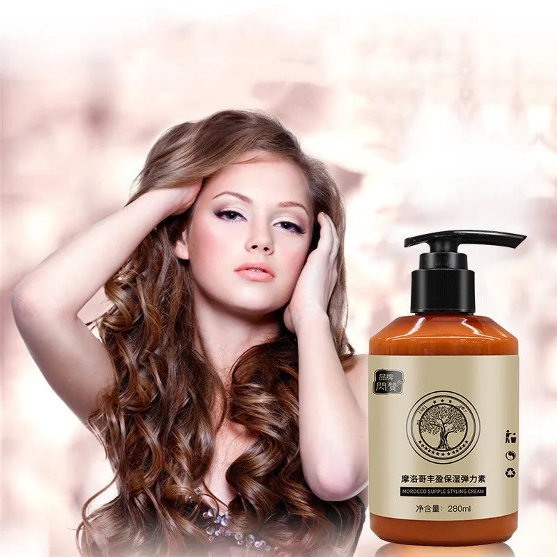 Moisturizing Fluffy Styling Elastin  Hair Cream Curls Spray