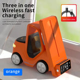 Forklift Inspired 3-in-1 Wireless Charging Station with Clock & Ambient Light【FREE SHIPPING ONLY TODAY】