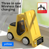 Forklift Inspired 3-in-1 Wireless Charging Station with Clock & Ambient Light【FREE SHIPPING ONLY TODAY】