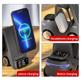 Forklift Inspired 3-in-1 Wireless Charging Station with Clock & Ambient Light【FREE SHIPPING ONLY TODAY】