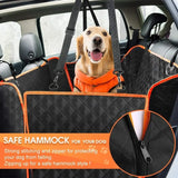 Dog Car Seat Cover for Back Seat Waterproof Pet Travel Dog Carrier Hammock Car Rear Back Seat Protector Mat Safety Carrier