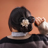 🏆2024🔥-Hand Embroidered Flowers Deft Bun