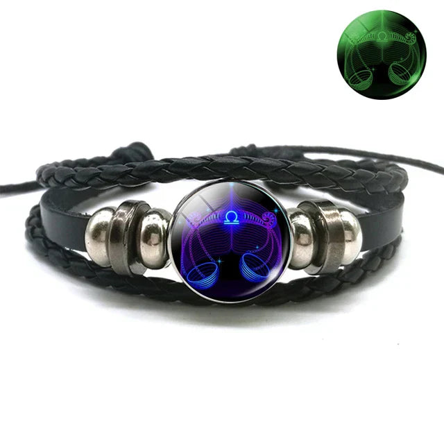 12 Zodiac Constellations Luminous Bracelet