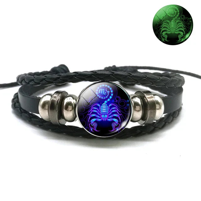 12 Zodiac Constellations Luminous Bracelet