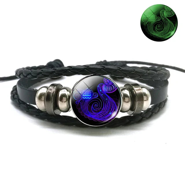 12 Zodiac Constellations Luminous Bracelet