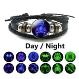 12 Zodiac Constellations Luminous Bracelet