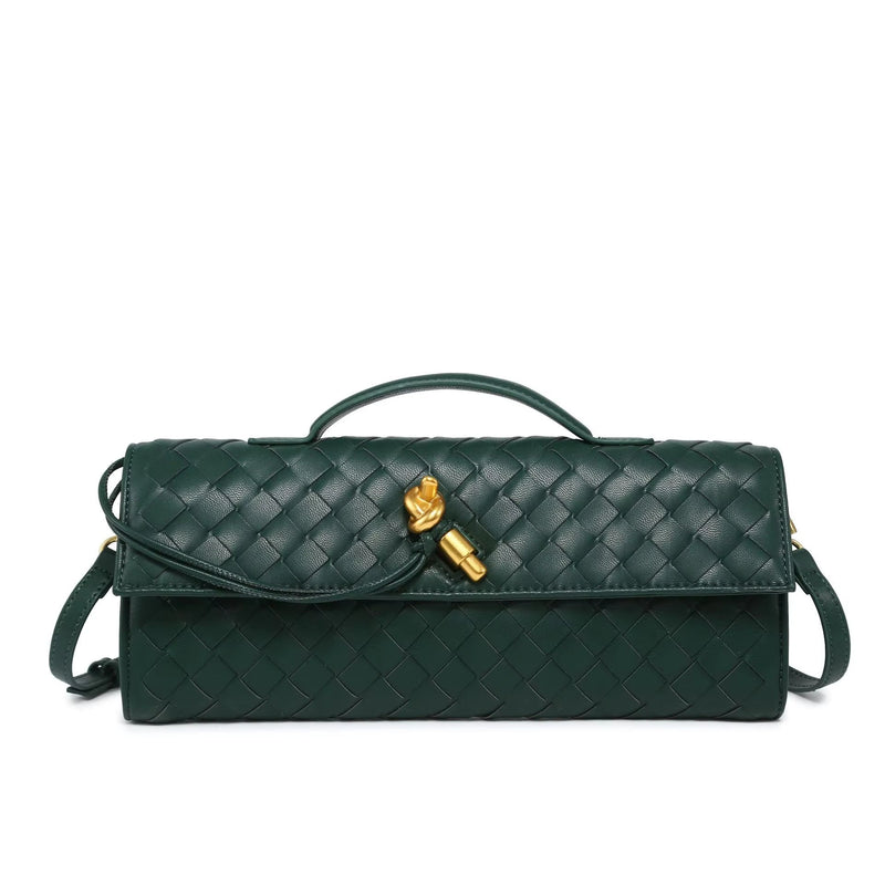 Anna Woven Clutch Women Handbag