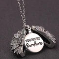 🔥🌞"You Are My Sunshine" Sunflower Necklace🌻(Double-sided engraving)