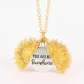 🔥🌞"You Are My Sunshine" Sunflower Necklace🌻(Double-sided engraving)