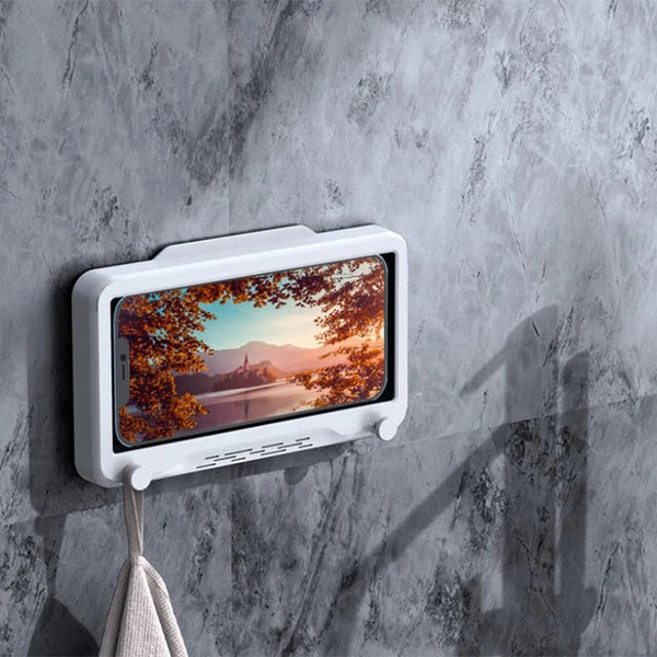 Bathroom phone holder