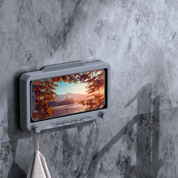 Bathroom phone holder