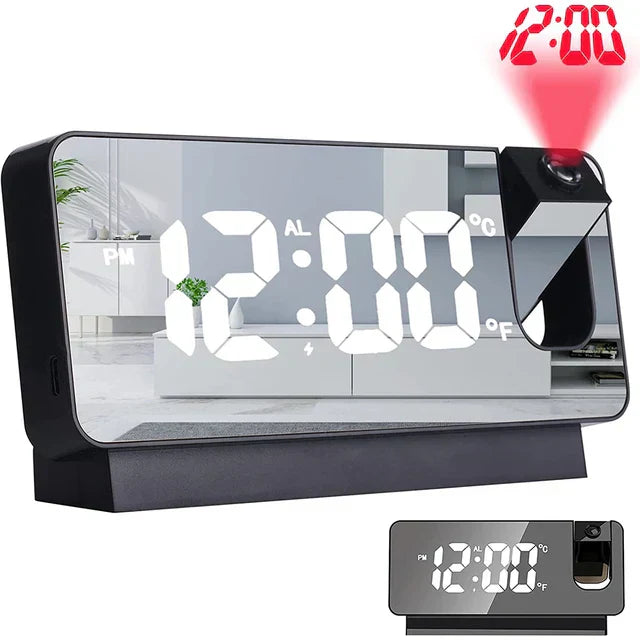 3D Mirror LED projection alarm clock 2.0-The new upgrade 🎉 Buy 2 Get FREE SHIPPING