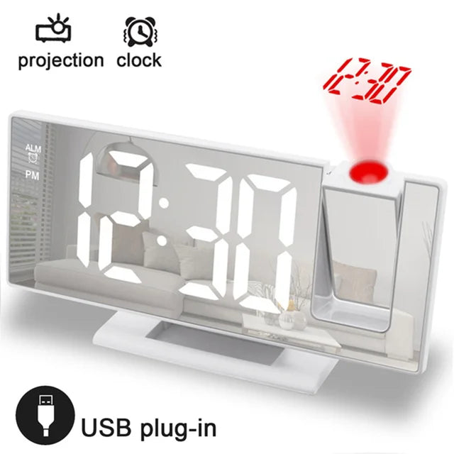 3D Mirror LED projection alarm clock 2.0-The new upgrade 🎉 Buy 2 Get FREE SHIPPING