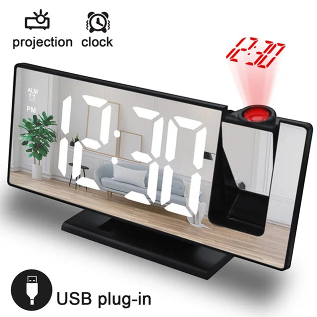 3D Mirror LED projection alarm clock 2.0-The new upgrade 🎉 Buy 2 Get FREE SHIPPING