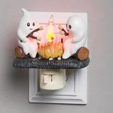 2024 Handmade Ghost Campfire Flickering Nightlight✨🔥👻