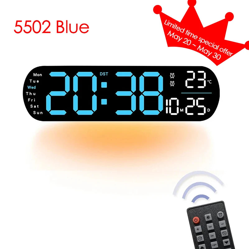 🔥2024 Upgraded Digital Wall Clock Large Display