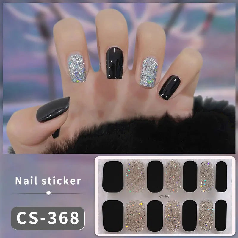 14/16Tips Fashion Gradient Nail Sticker