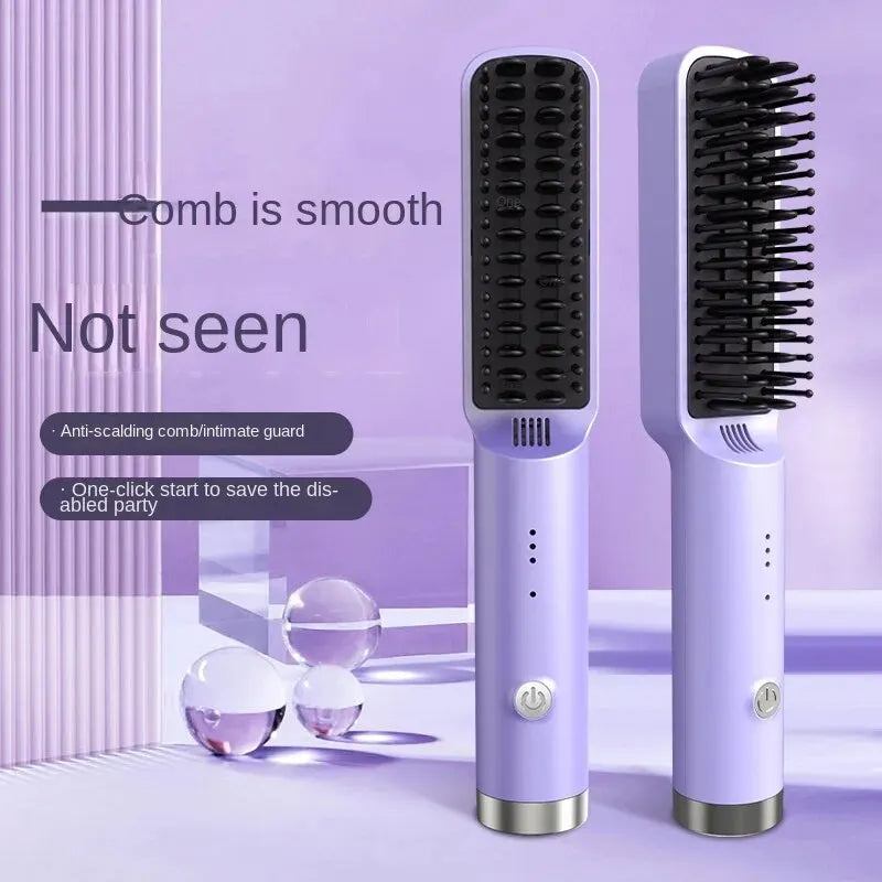 2024 New In-Women's Cordless Hair Straightener Brush