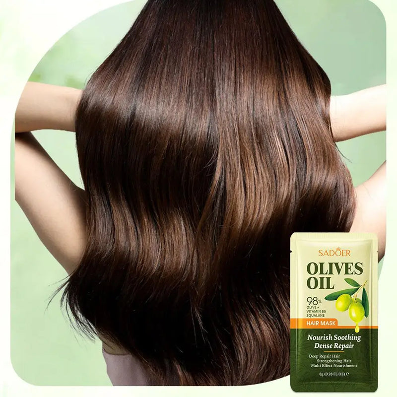 Olive oil hair mask SADOER repairs, softens, nourishes and nourishes hair conditioner