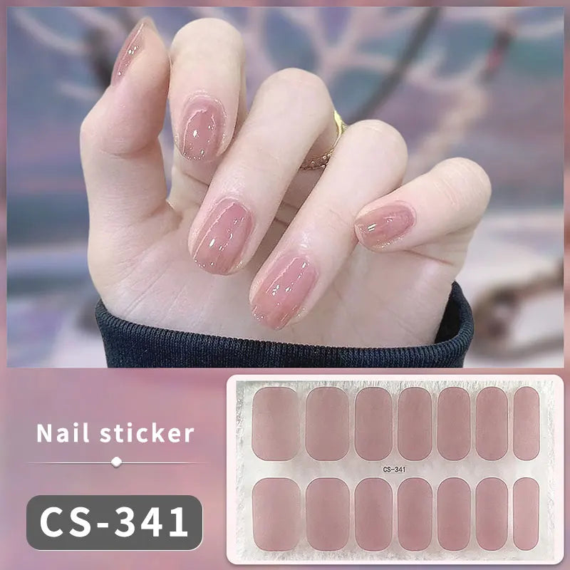 14/16Tips Fashion Gradient Nail Sticker