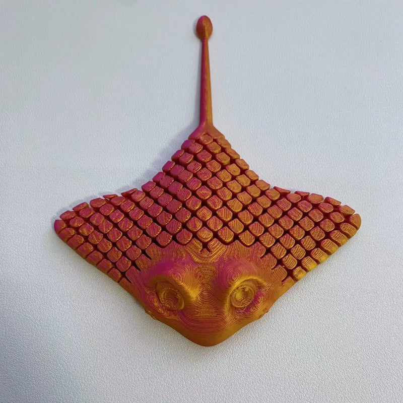 3D Printed Manta Ray Fidget Toy