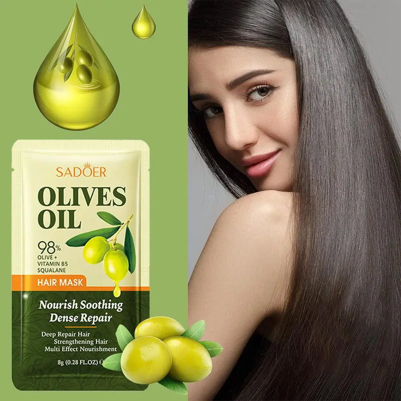 Olive oil hair mask SADOER repairs, softens, nourishes and nourishes hair conditioner